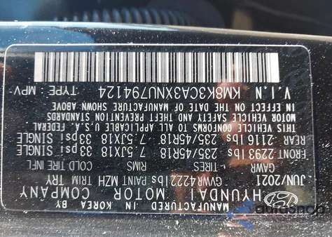 2022 Hyundai Kona N Line from USA, damaged, VIN KM8K3CA3XNU794124